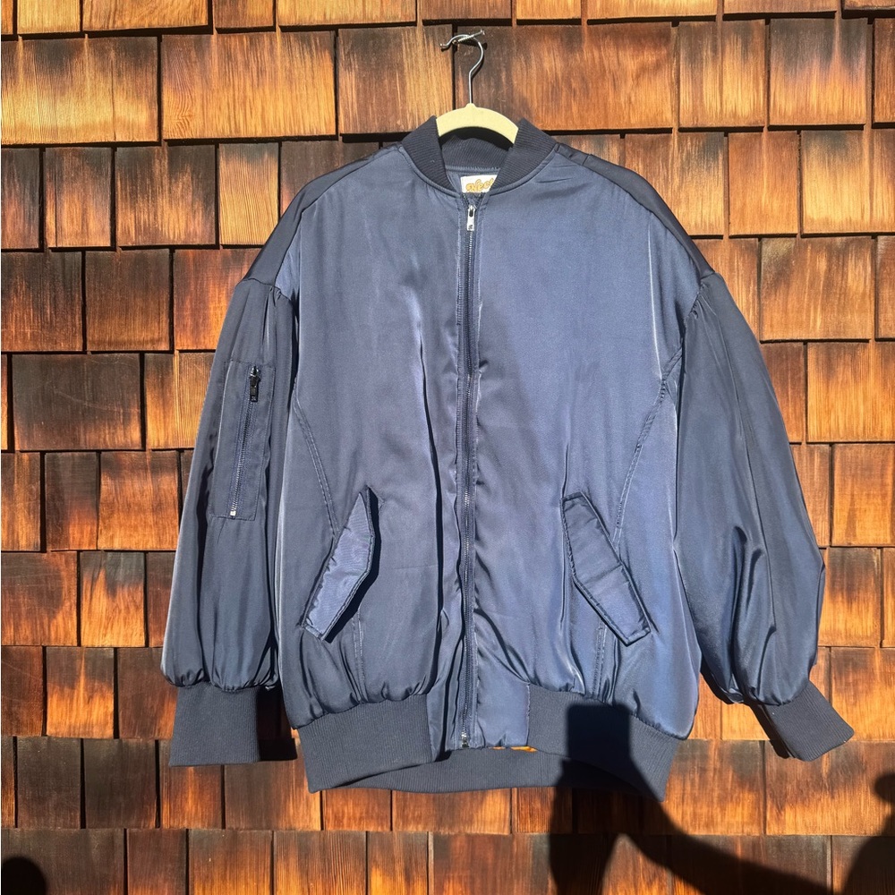 Women’s Classic Navy Bomber Jacket